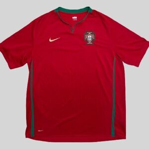 Nike Portugal Red and Green Soccer Jersey 2018-19